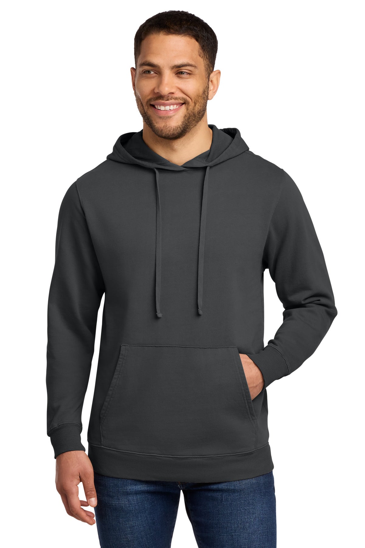 Port & Co ®  Beach Wash ®  Garment-Dyed Pullover Hooded Sweatshirt. PC098H
