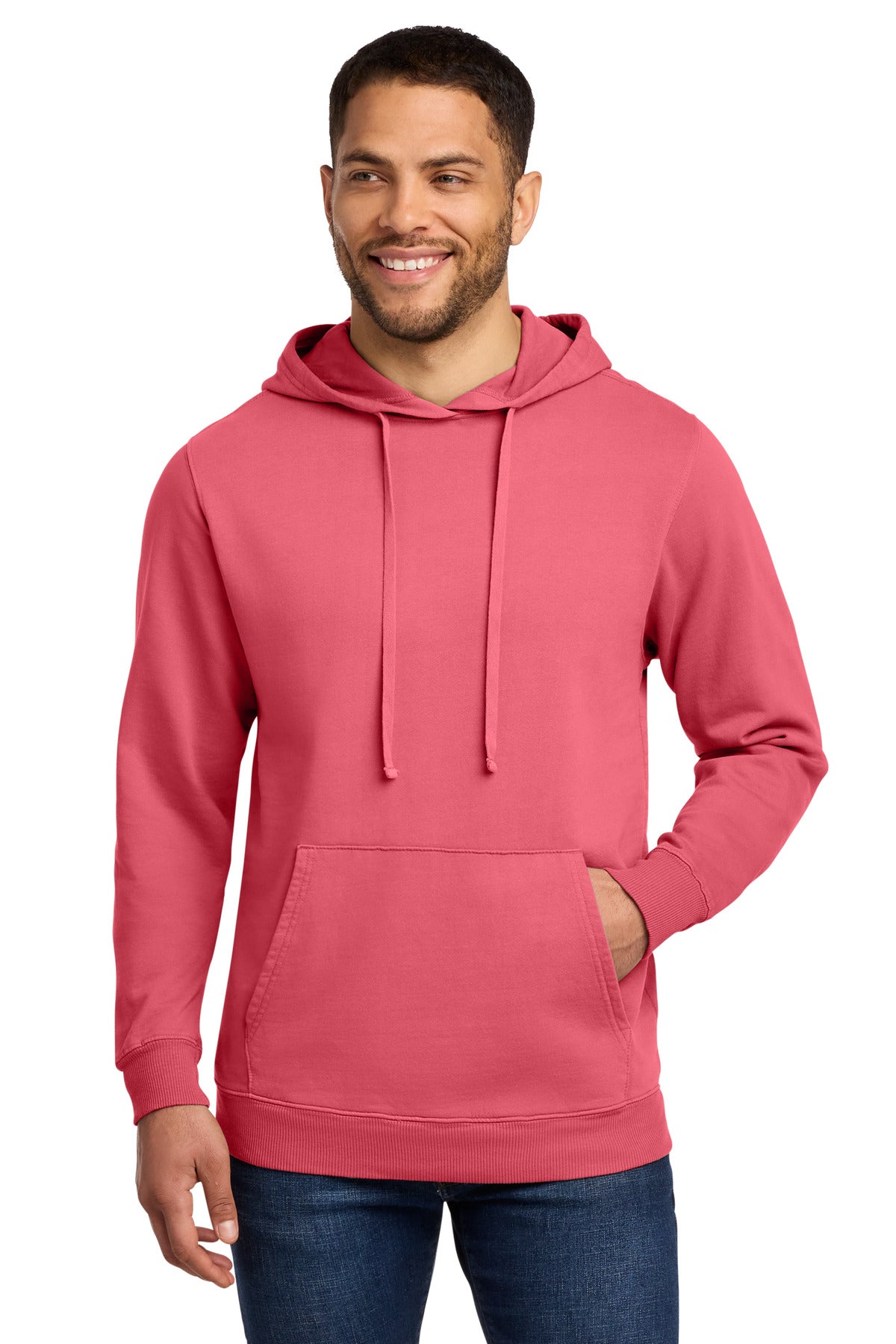 Port & Co ®  Beach Wash ®  Garment-Dyed Pullover Hooded Sweatshirt. PC098H