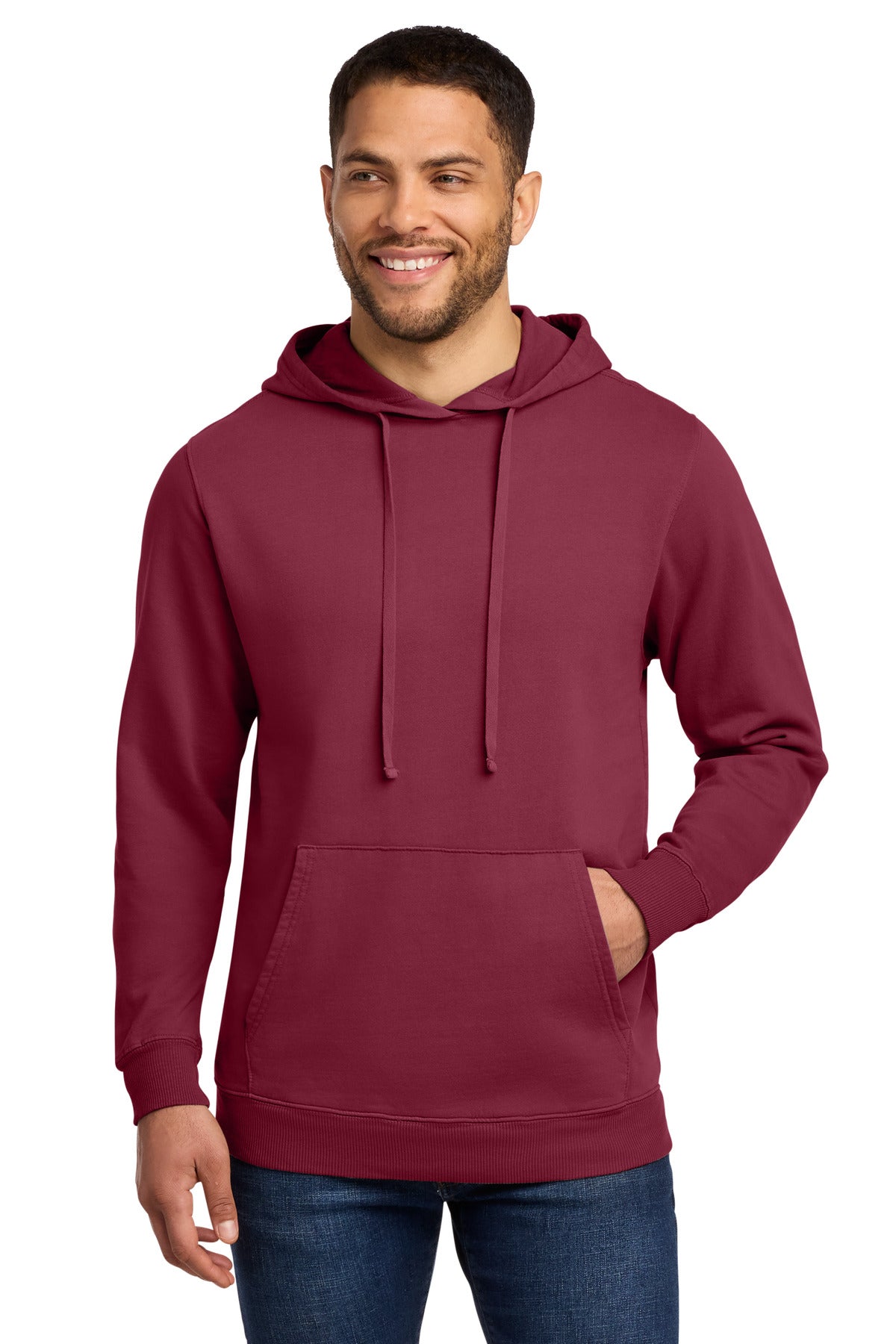 Port & Co ®  Beach Wash ®  Garment-Dyed Pullover Hooded Sweatshirt. PC098H