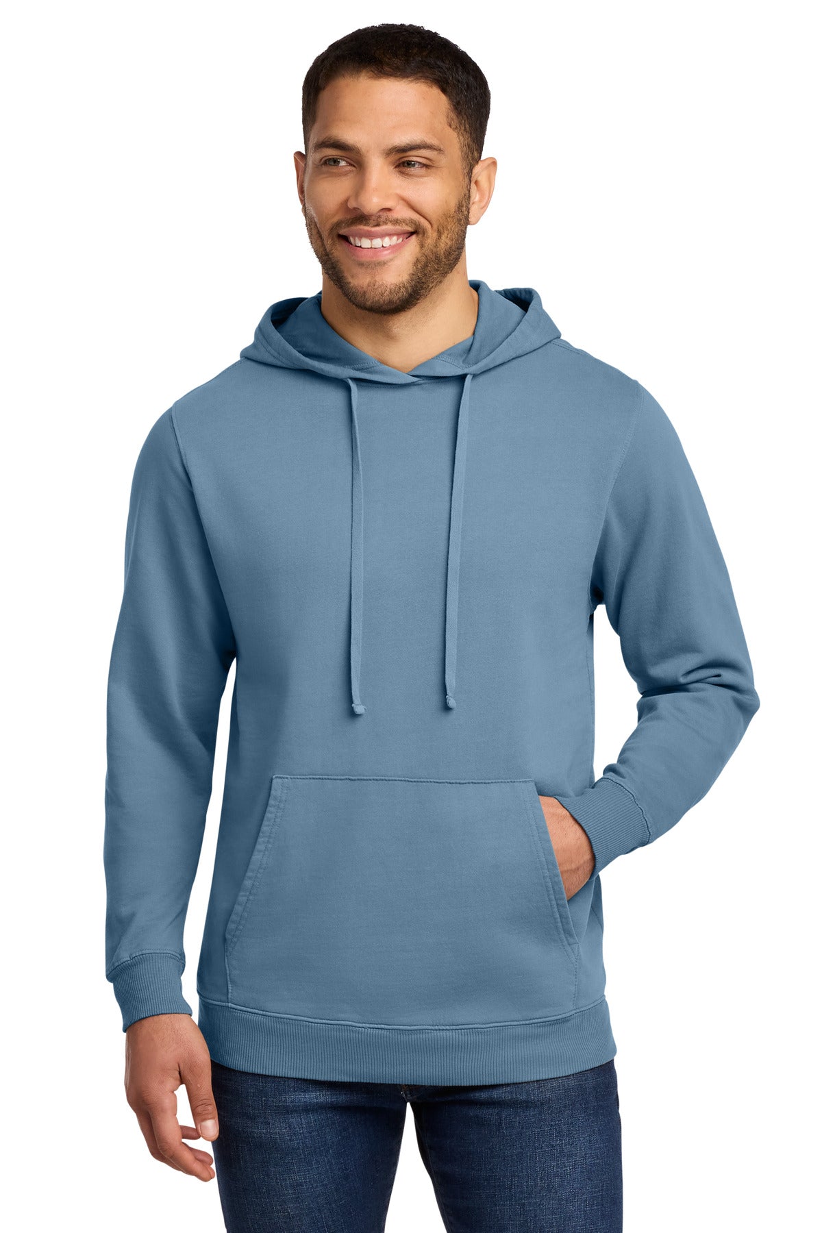 Port & Co ®  Beach Wash ®  Garment-Dyed Pullover Hooded Sweatshirt. PC098H