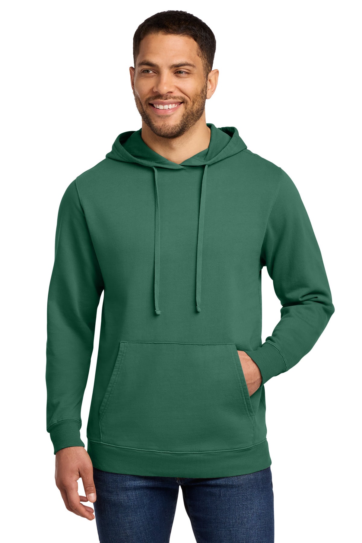 Port & Co ®  Beach Wash ®  Garment-Dyed Pullover Hooded Sweatshirt. PC098H