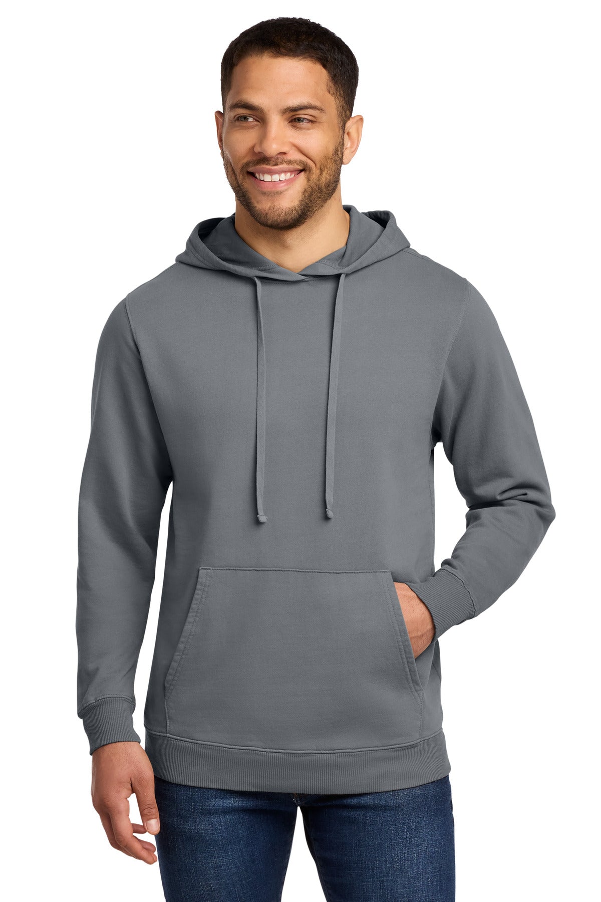 Port & Co ®  Beach Wash ®  Garment-Dyed Pullover Hooded Sweatshirt. PC098H
