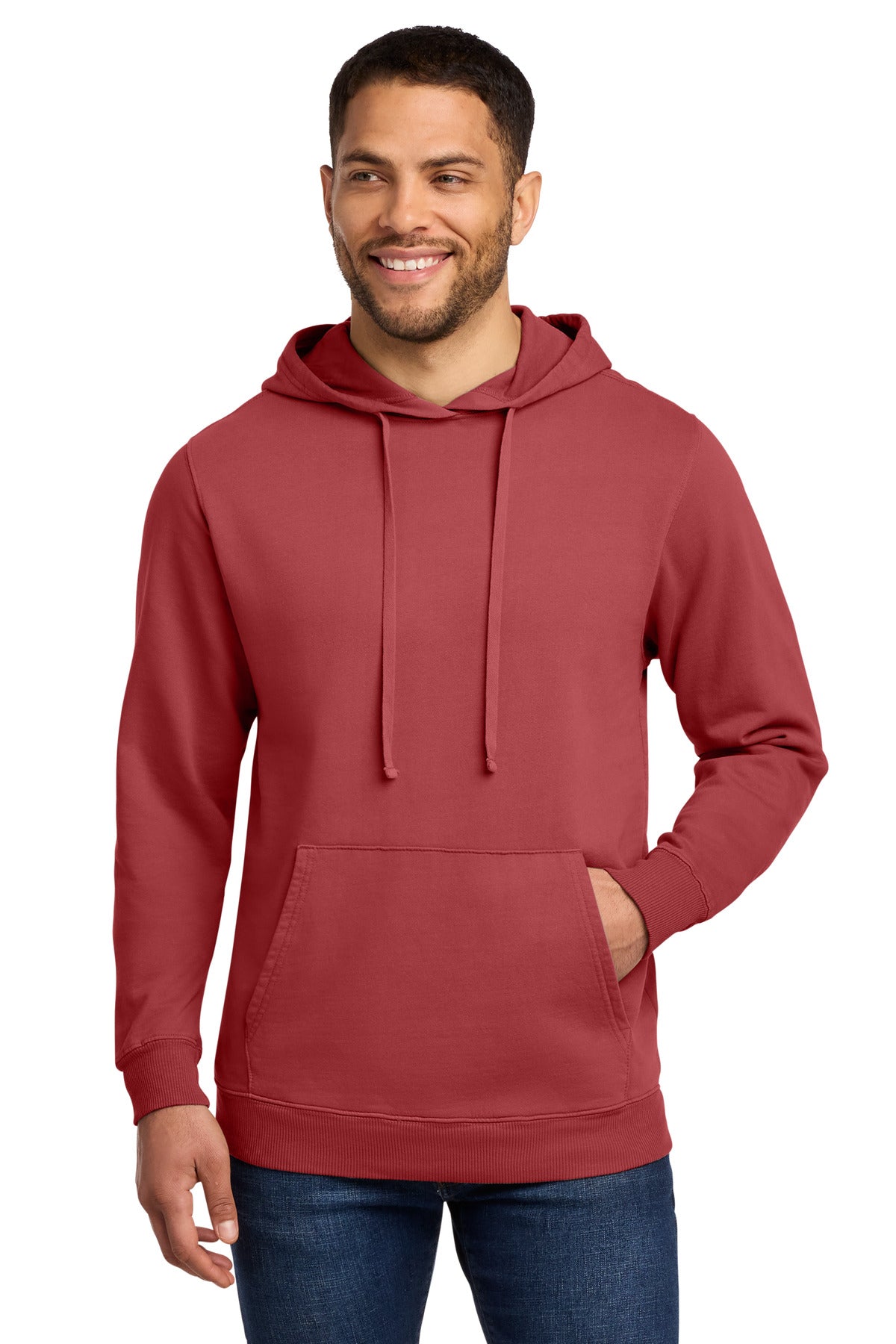 Port & Co ®  Beach Wash ®  Garment-Dyed Pullover Hooded Sweatshirt. PC098H
