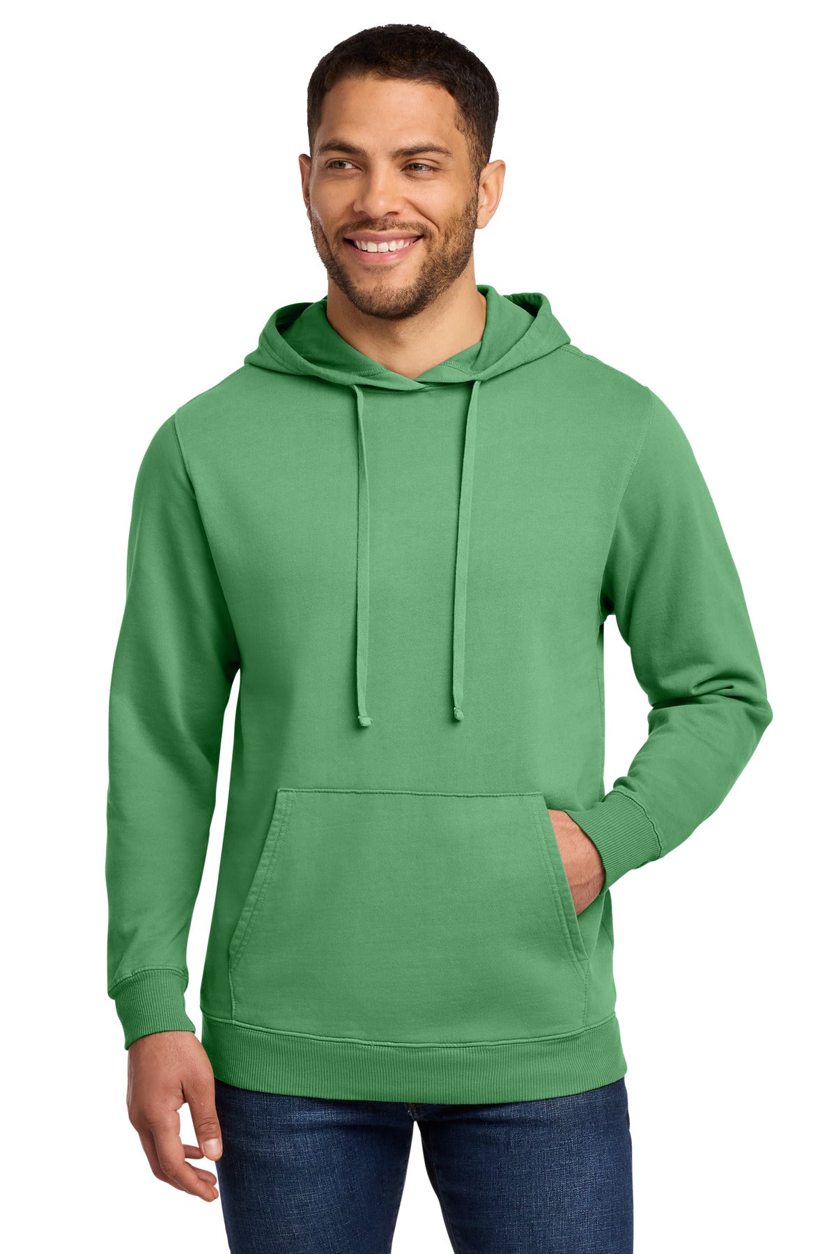 Port & Co ®  Beach Wash ®  Garment-Dyed Pullover Hooded Sweatshirt. PC098H