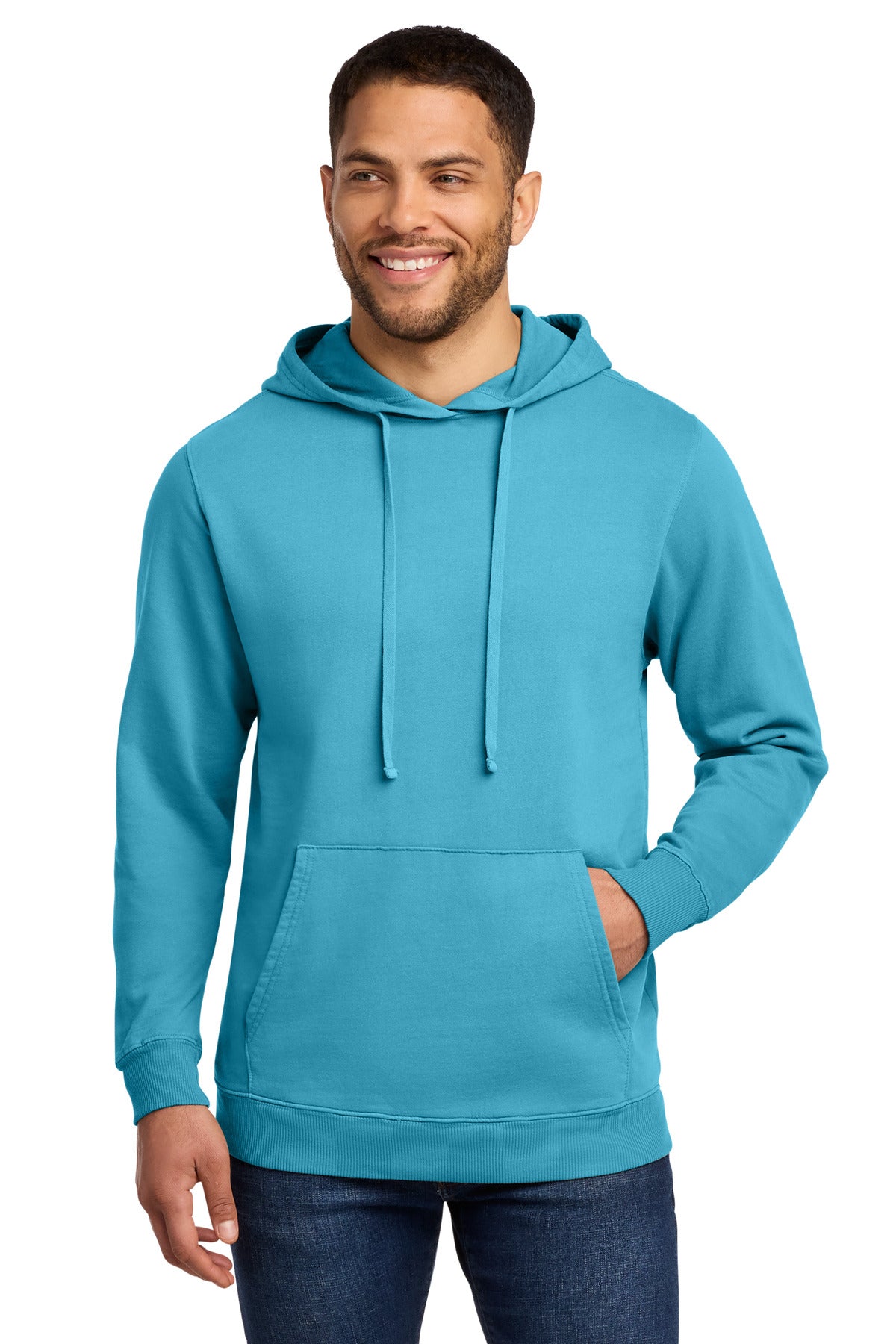 Port & Co ®  Beach Wash ®  Garment-Dyed Pullover Hooded Sweatshirt. PC098H