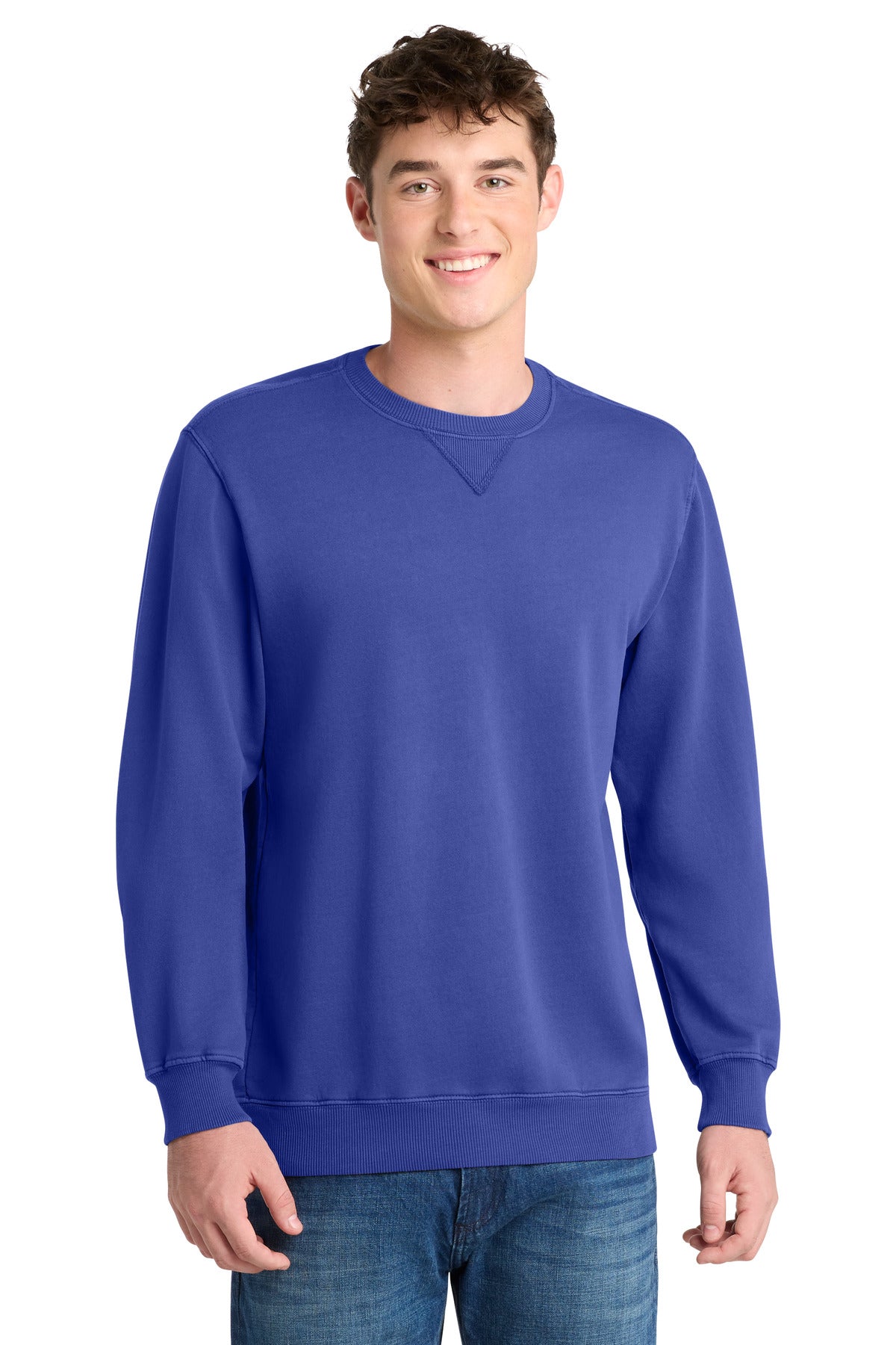 Port & Co ®  Beach Wash ®  Garment-Dyed Crewneck Sweatshirt PC098