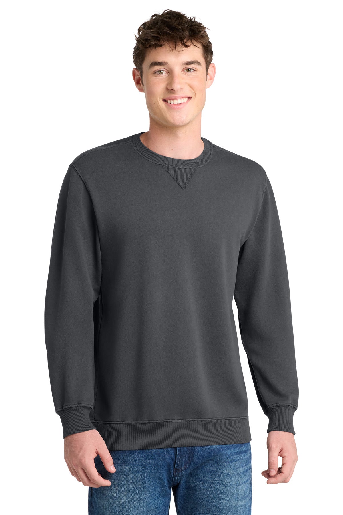Port & Co ®  Beach Wash ®  Garment-Dyed Crewneck Sweatshirt PC098