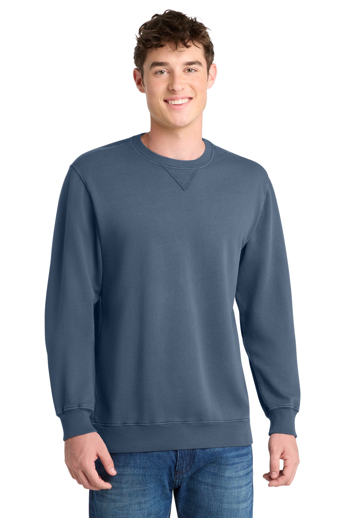Port & Co ®  Beach Wash ®  Garment-Dyed Crewneck Sweatshirt PC098