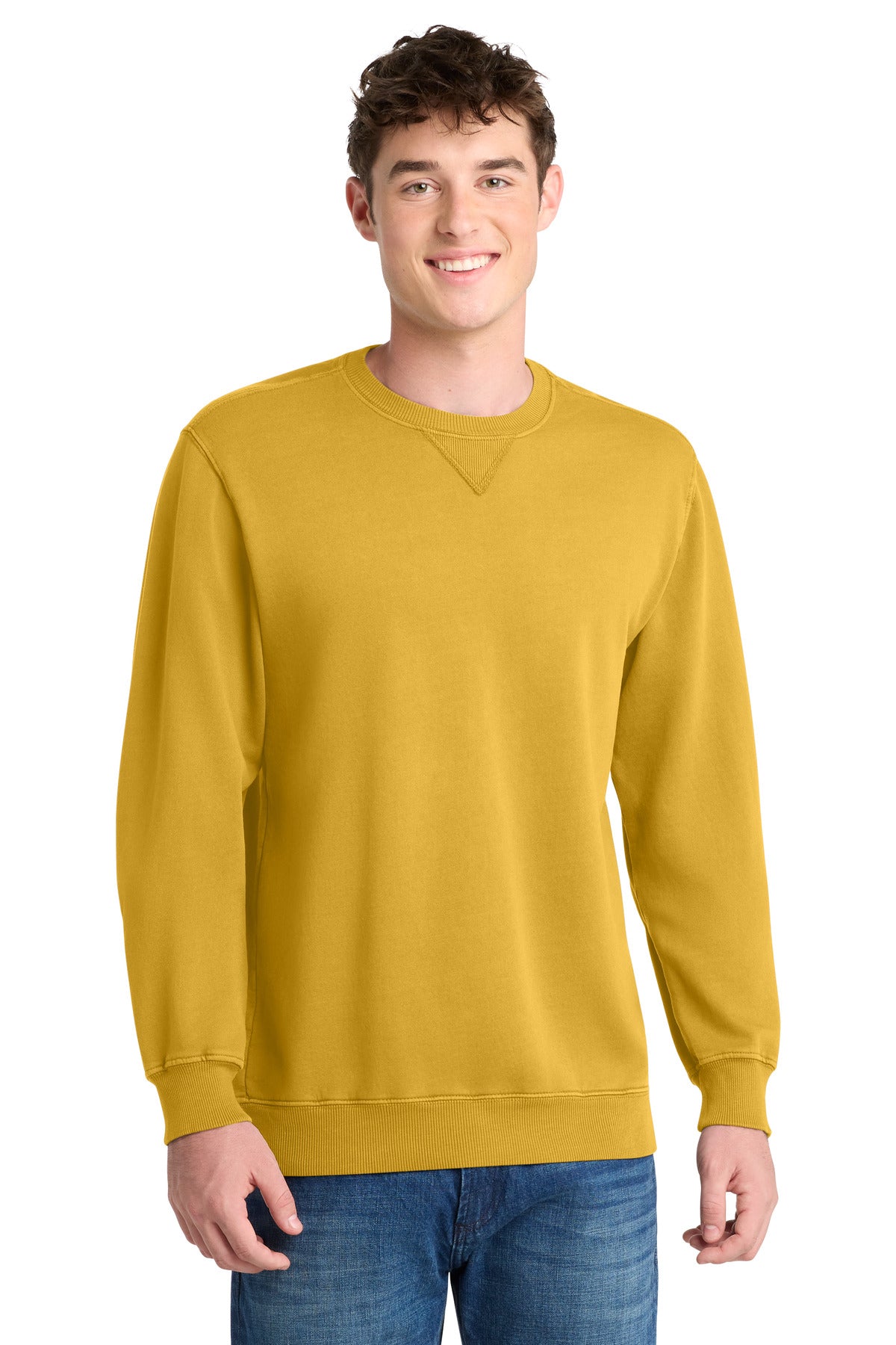 Port & Co ®  Beach Wash ®  Garment-Dyed Crewneck Sweatshirt PC098