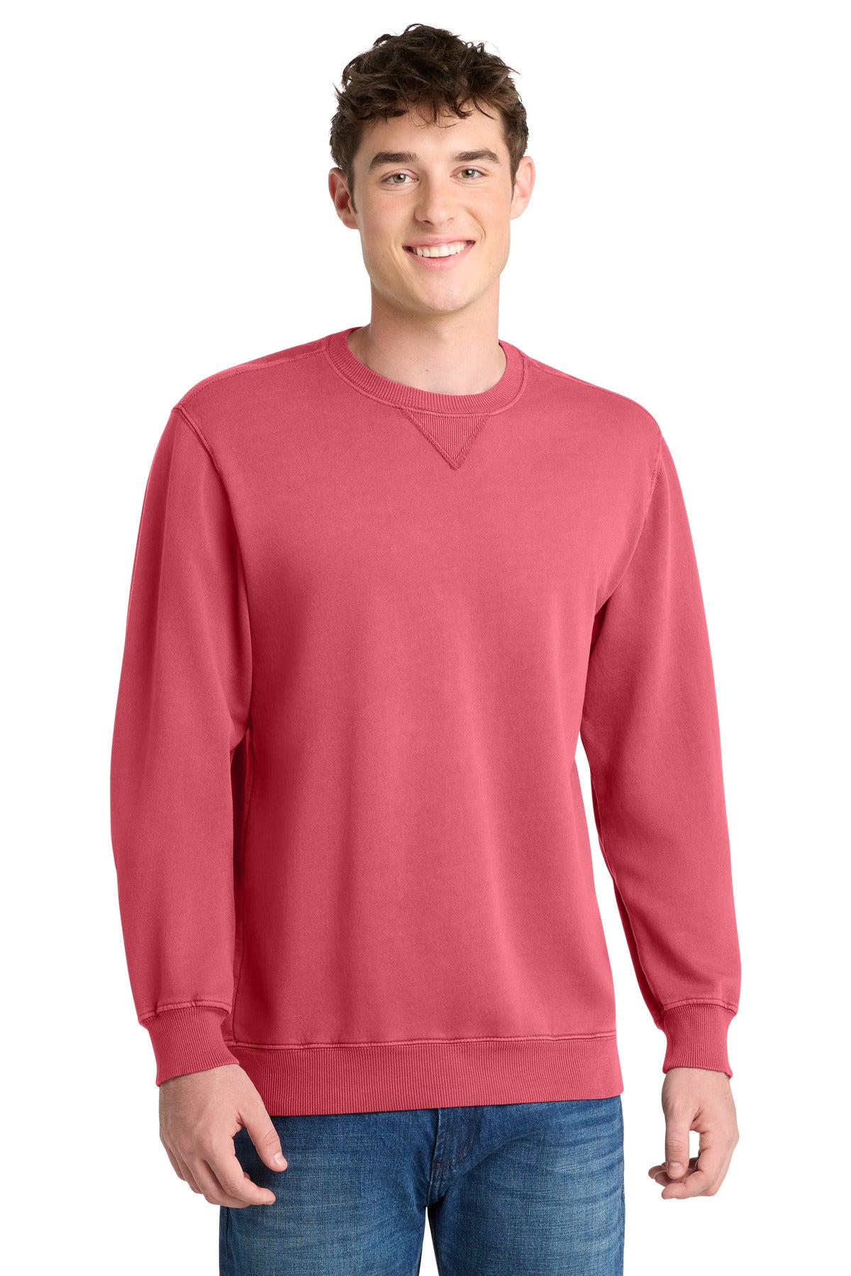 Port & Co ®  Beach Wash ®  Garment-Dyed Crewneck Sweatshirt PC098