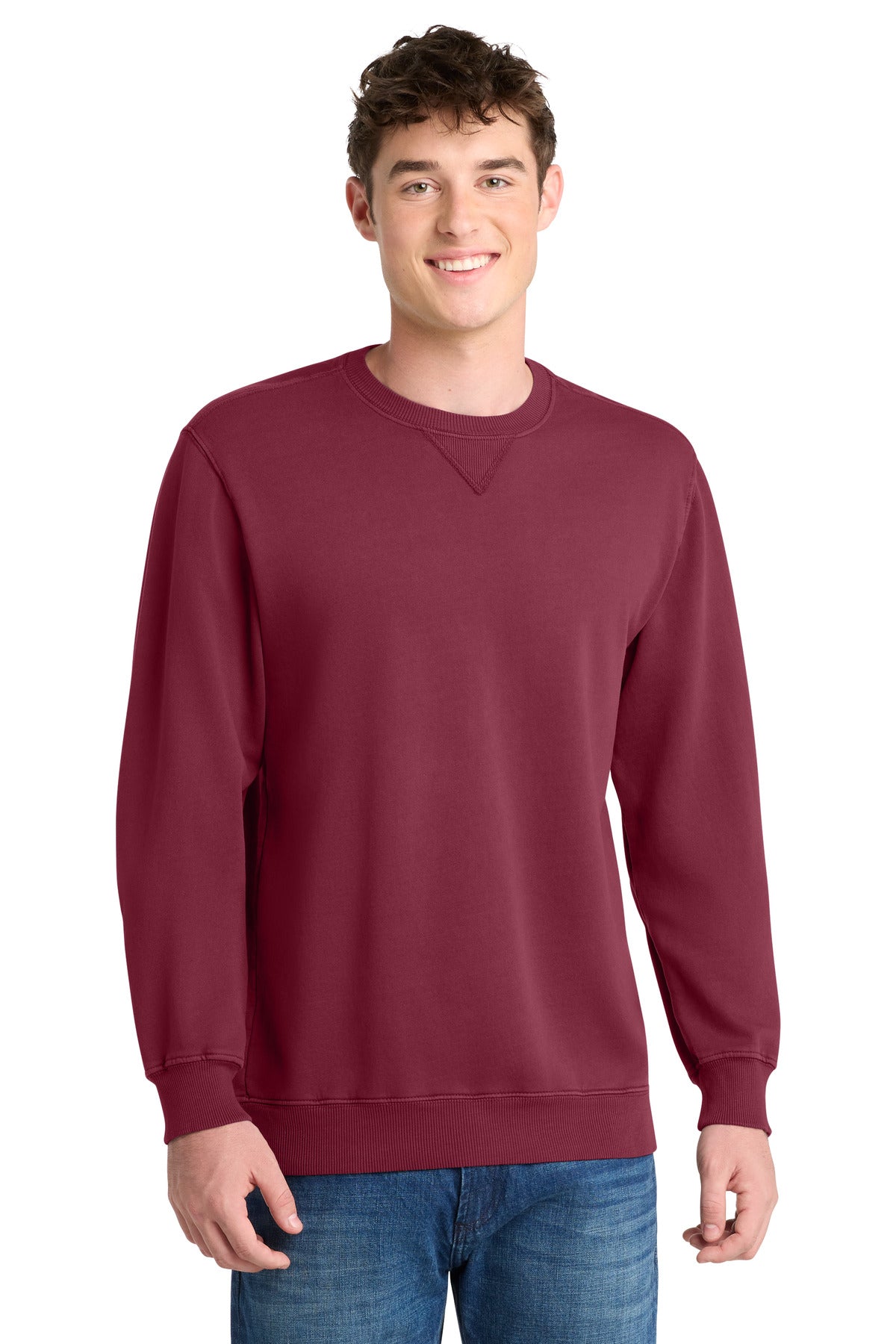 Port & Co ®  Beach Wash ®  Garment-Dyed Crewneck Sweatshirt PC098