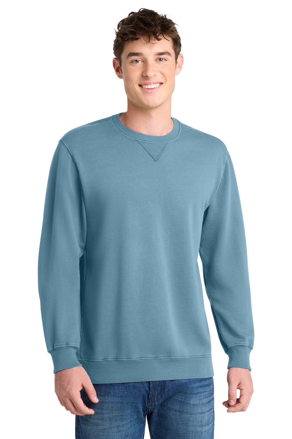 Port & Co ®  Beach Wash ®  Garment-Dyed Crewneck Sweatshirt PC098