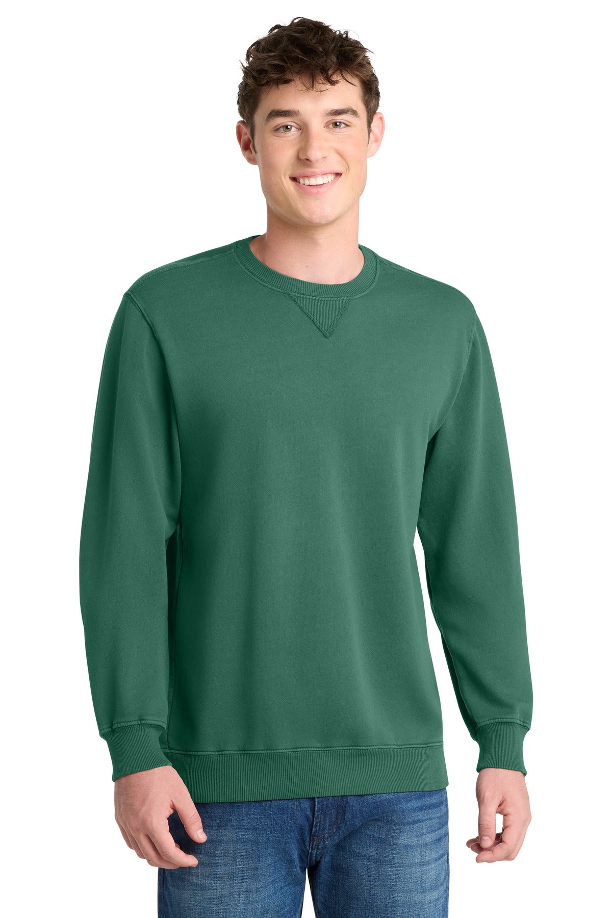 Port & Co ®  Beach Wash ®  Garment-Dyed Crewneck Sweatshirt PC098
