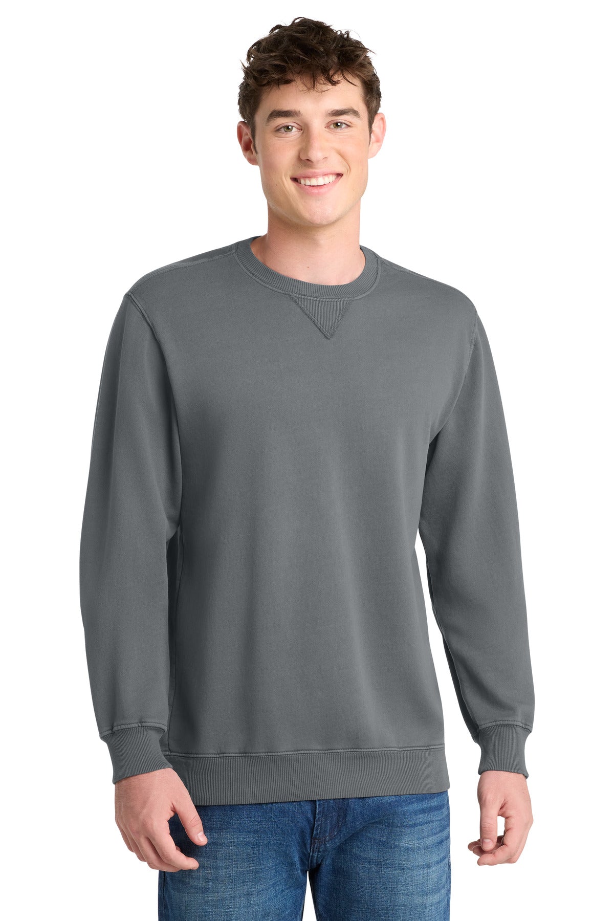 Port & Co ®  Beach Wash ®  Garment-Dyed Crewneck Sweatshirt PC098