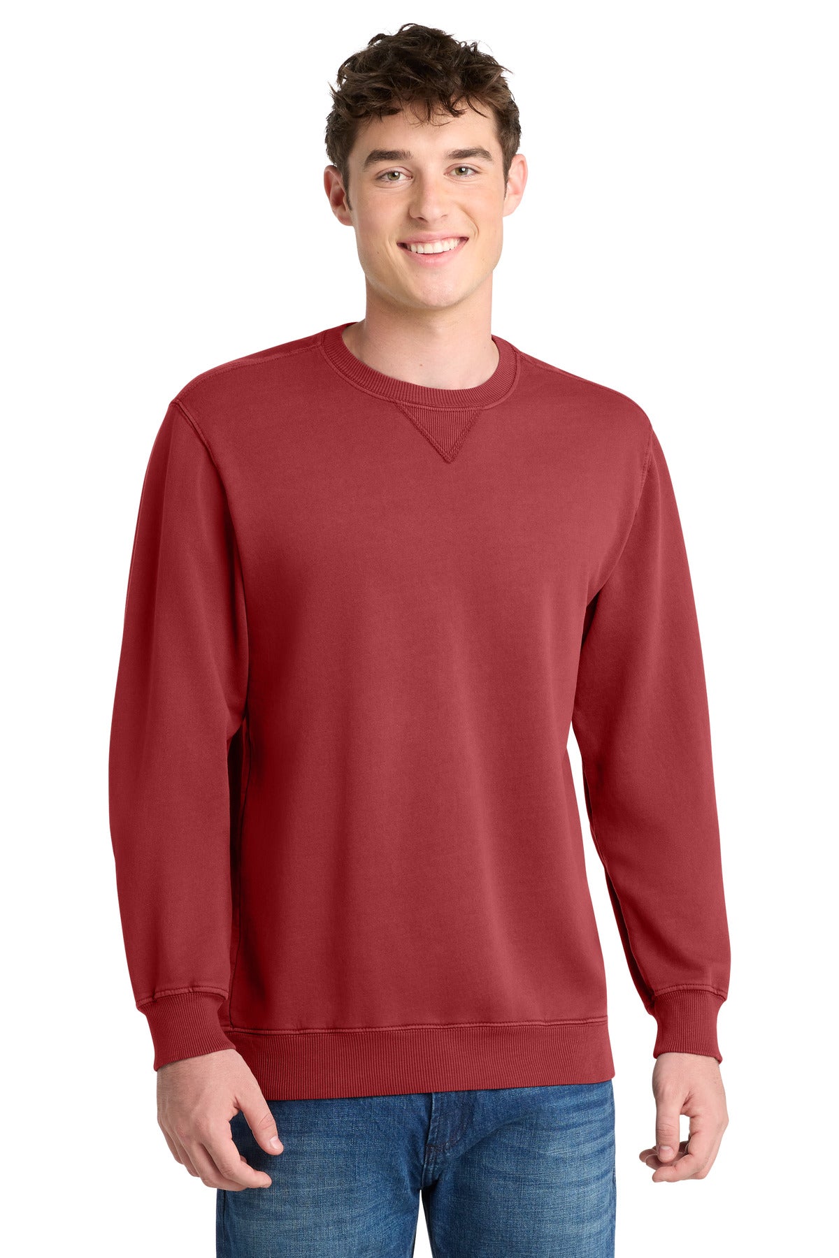 Port & Co ®  Beach Wash ®  Garment-Dyed Crewneck Sweatshirt PC098