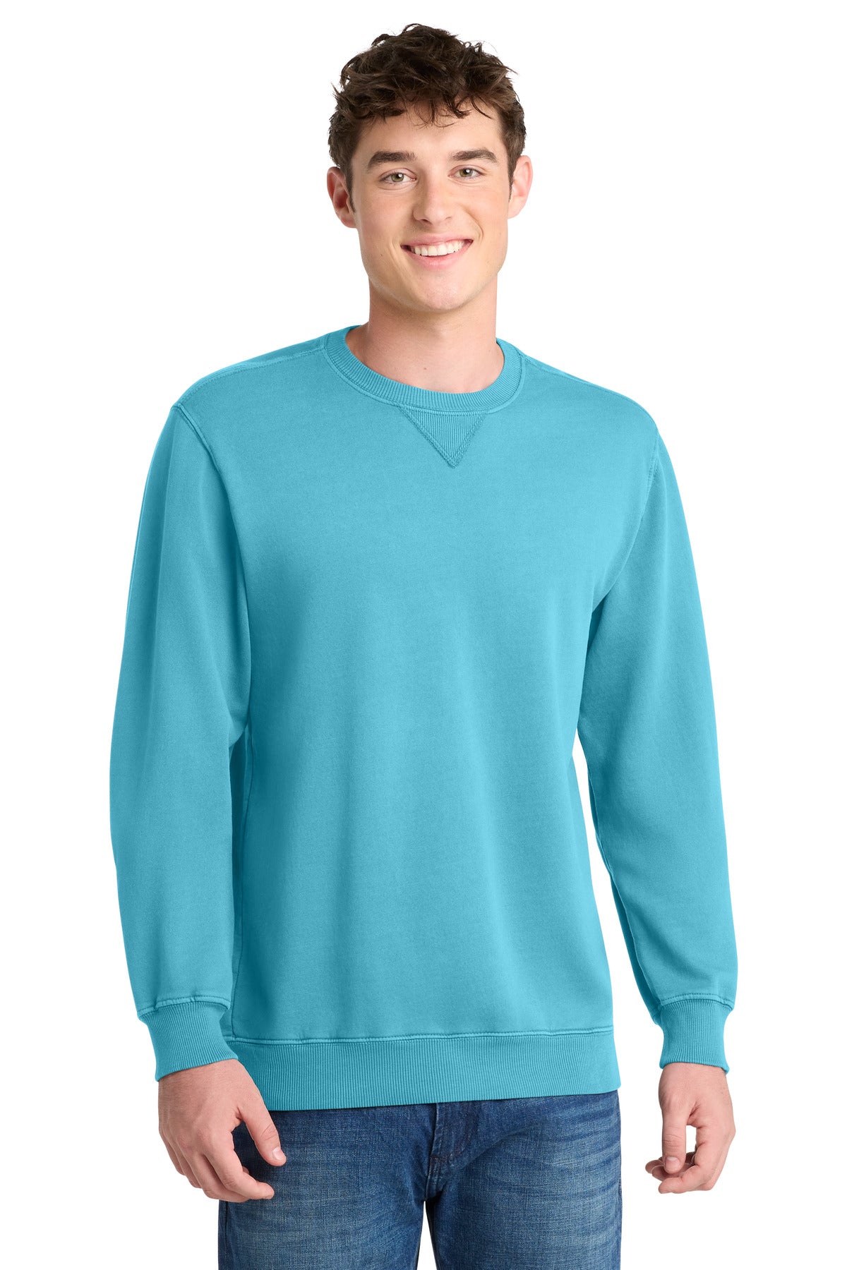 Port & Co ®  Beach Wash ®  Garment-Dyed Crewneck Sweatshirt PC098