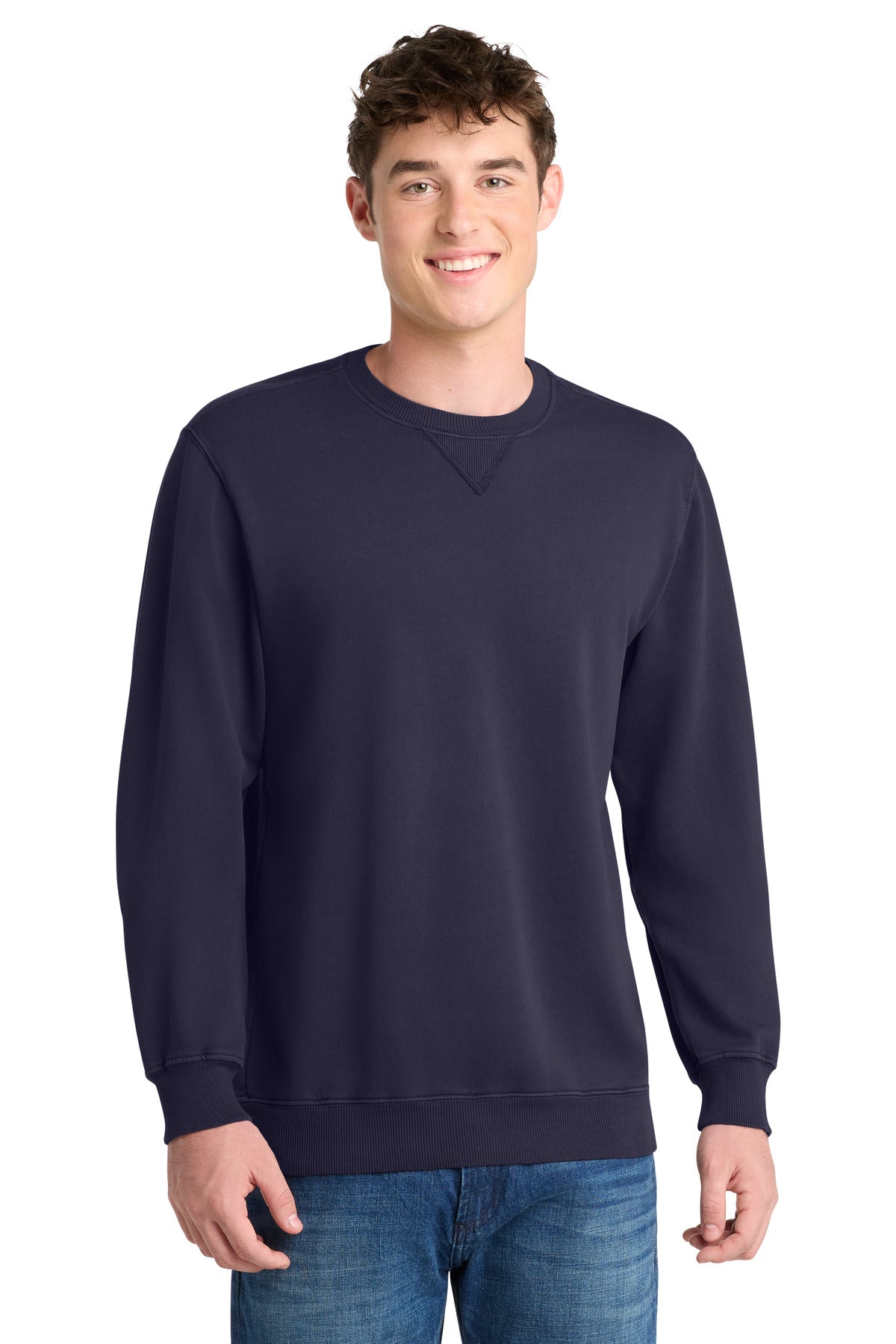 Port & Co ®  Beach Wash ®  Garment-Dyed Crewneck Sweatshirt PC098