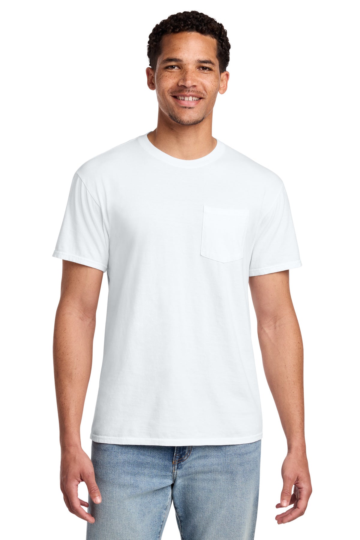 Port & Co ®  Beach Wash ®  Garment-Dyed Pocket Tee.  PC099P