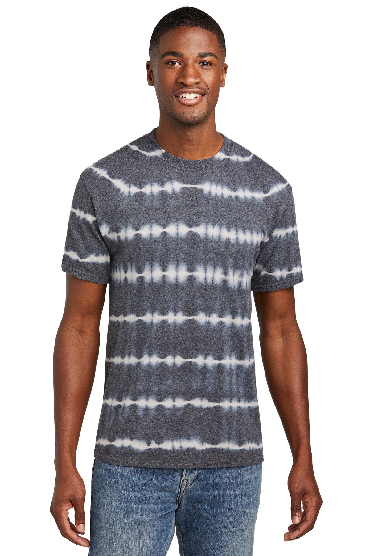 Port & Co ®  Allover Stripe Tie-Dye Tee PC142
