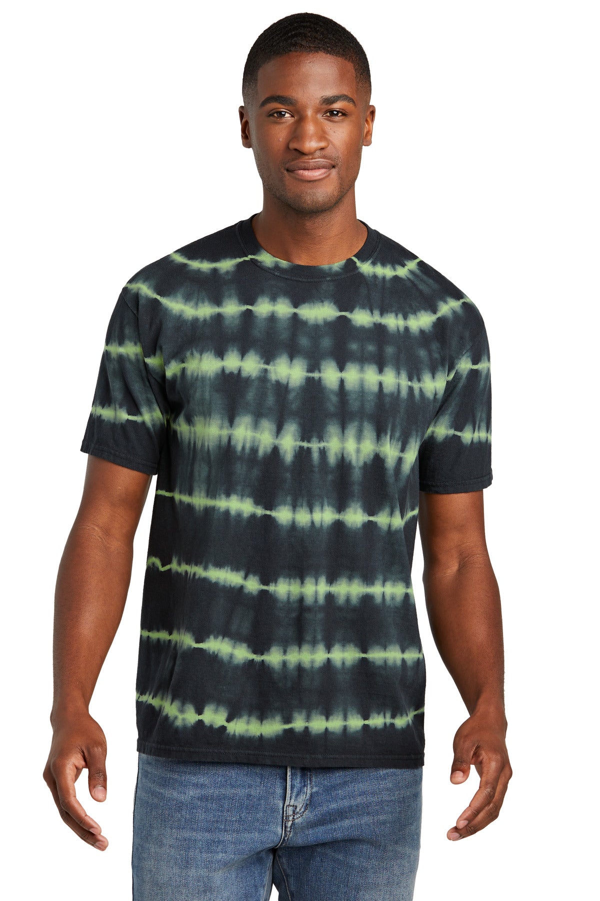 Port & Co ®  Allover Stripe Tie-Dye Tee PC142