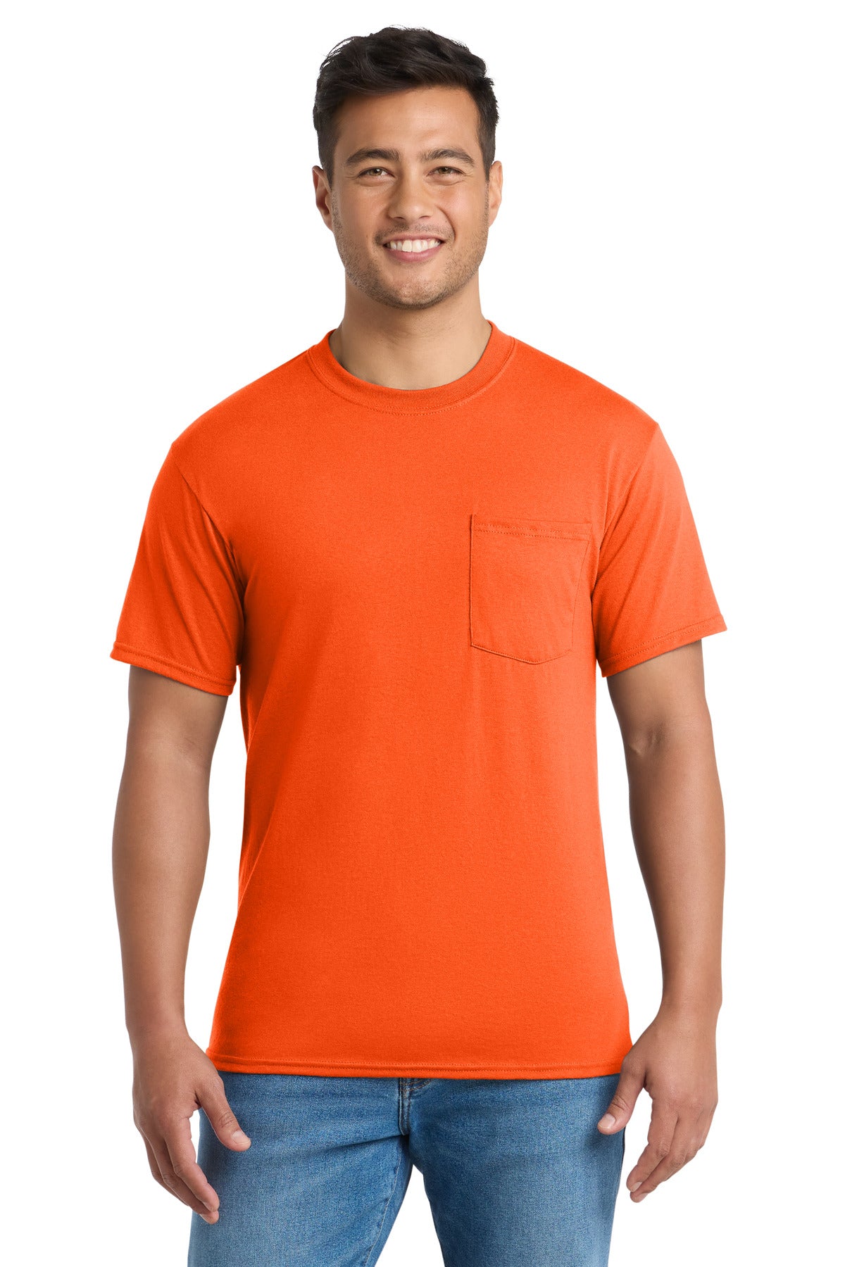 Port & Co ®  Tall Core Blend Pocket Tee. PC55PT