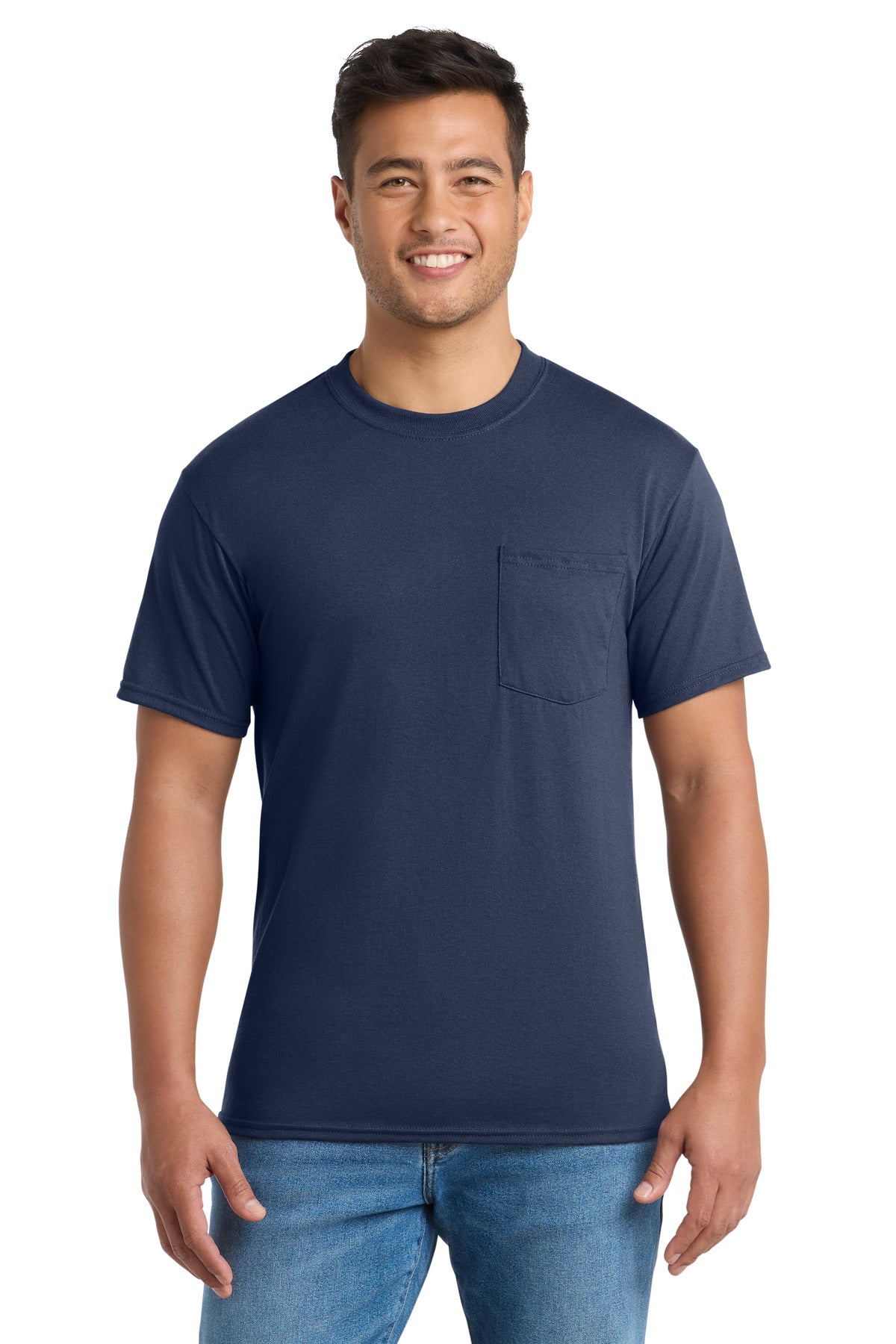Port & Co ®  Core Blend Pocket Tee. PC55P