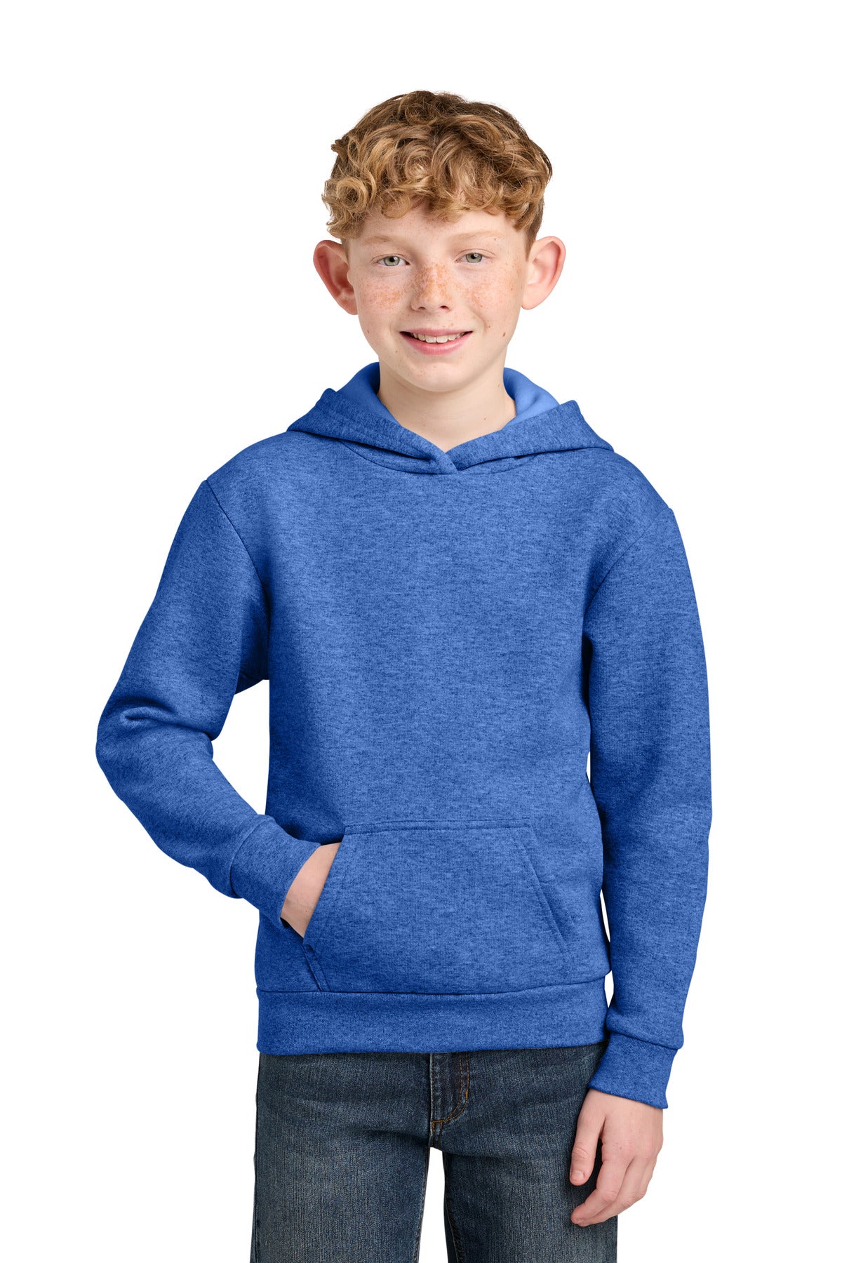 Port & Co ®  Youth Easy Fleece Pullover Hooded Sweatshirt PC68YH