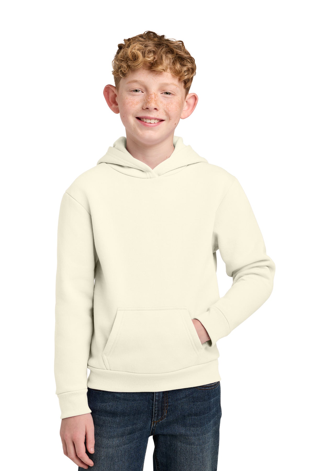 Port & Co ®  Youth Easy Fleece Pullover Hooded Sweatshirt PC68YH
