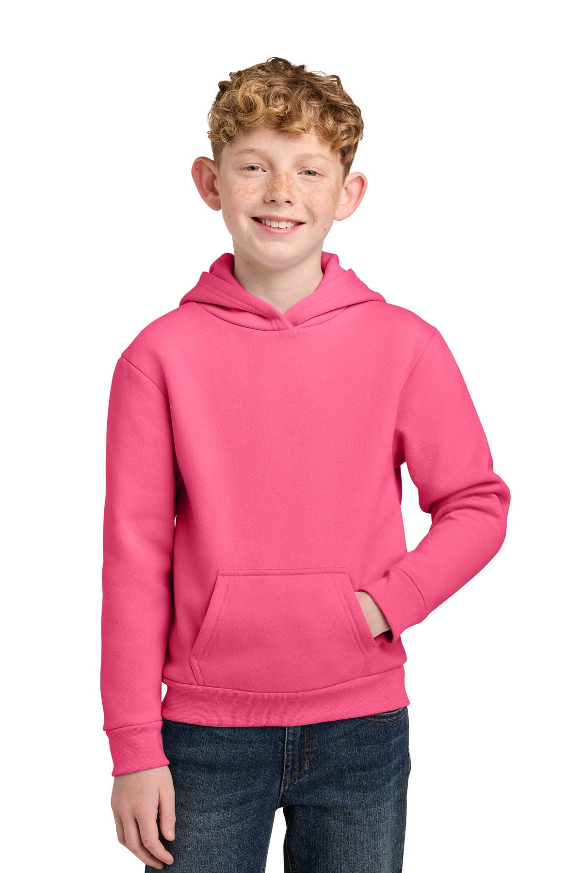 Port & Co ®  Youth Easy Fleece Pullover Hooded Sweatshirt PC68YH
