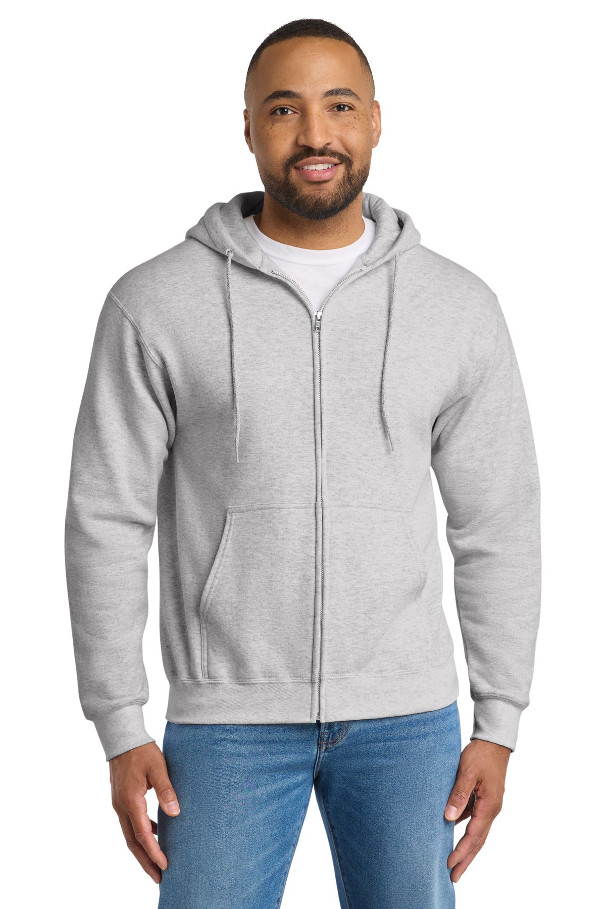 Port & Co ®  Tall Essential Fleece Full-Zip Hooded Sweatshirt. PC90ZHT