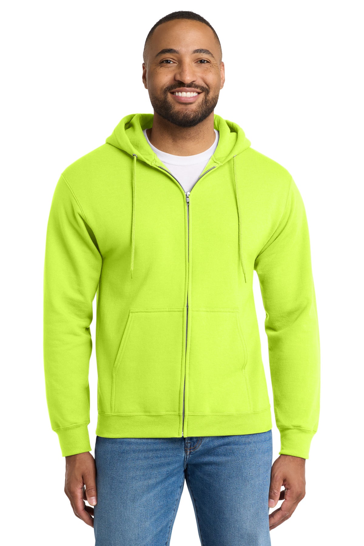 Port & Co ®  Tall Essential Fleece Full-Zip Hooded Sweatshirt. PC90ZHT