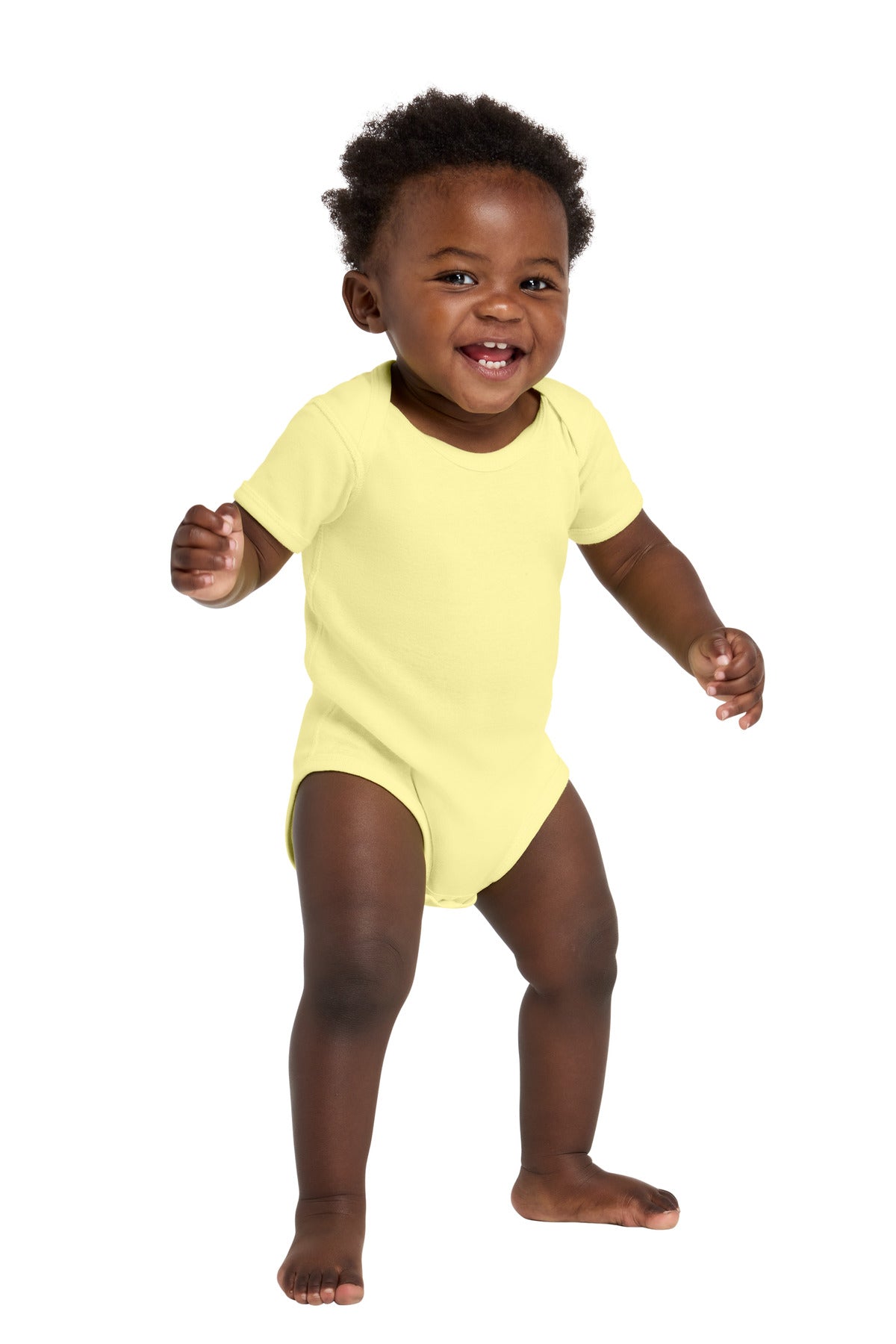 Rabbit Skins ™  Infant Short Sleeve Baby Rib Bodysuit. RS4400