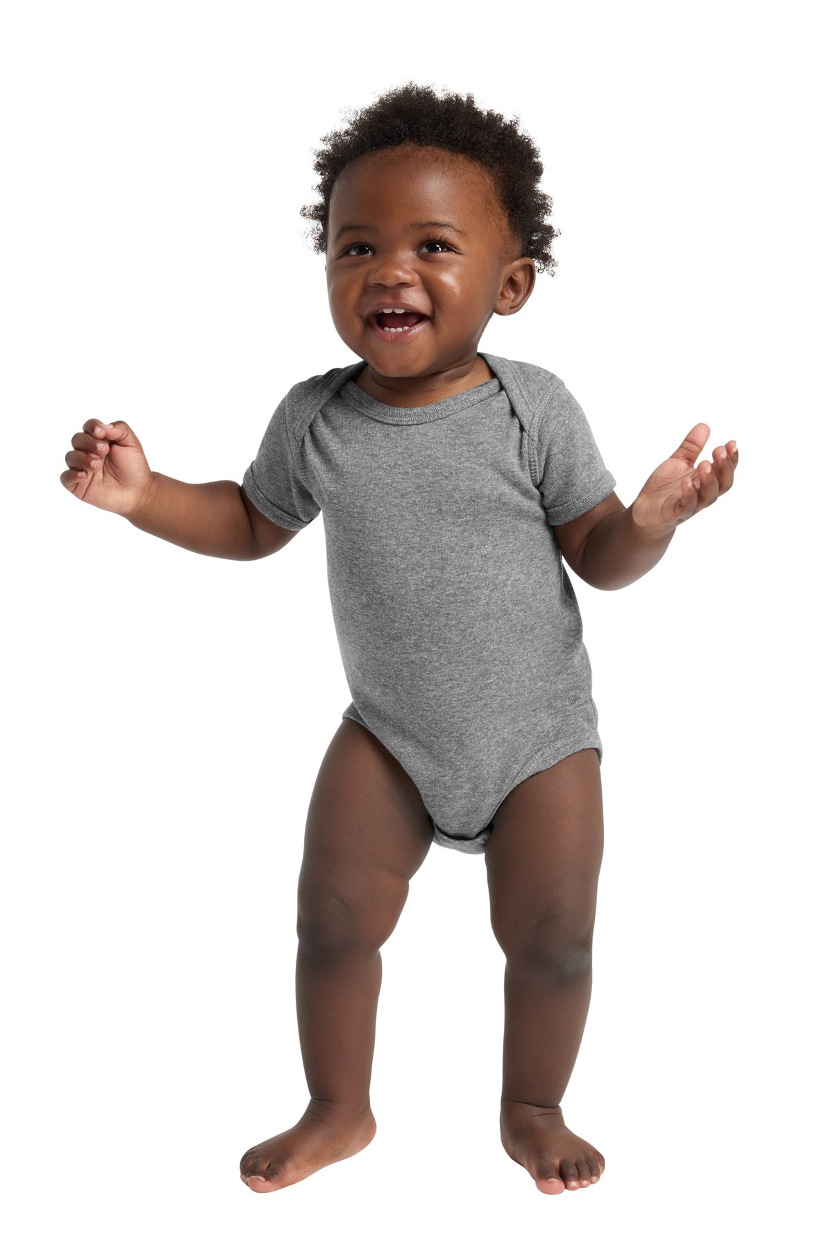 Rabbit Skins ™  Infant Short Sleeve Baby Rib Bodysuit. RS4400