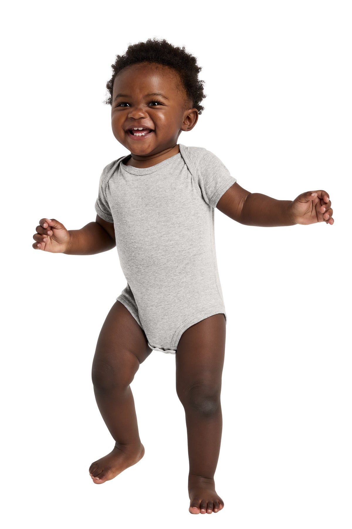 Rabbit Skins ™  Infant Short Sleeve Baby Rib Bodysuit. RS4400