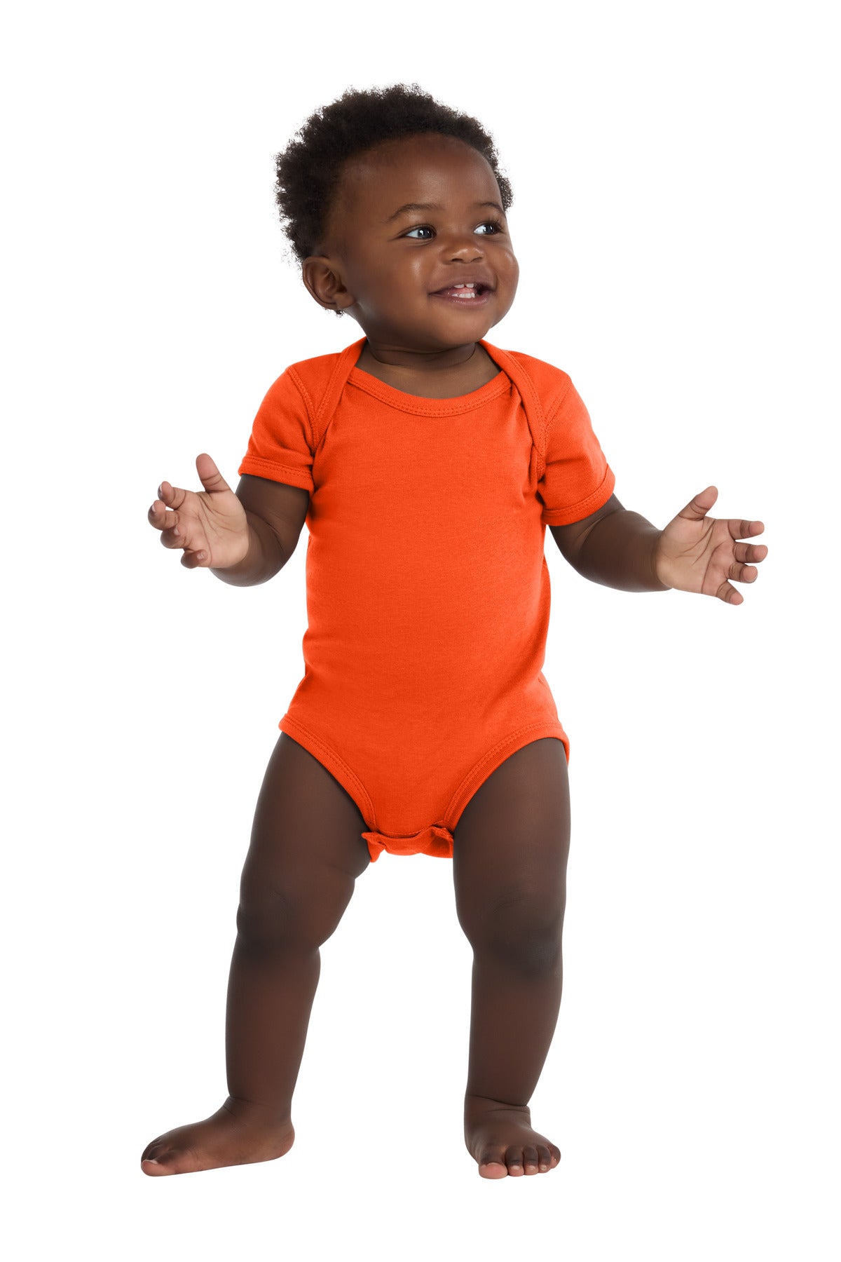 Rabbit Skins ™  Infant Short Sleeve Baby Rib Bodysuit. RS4400