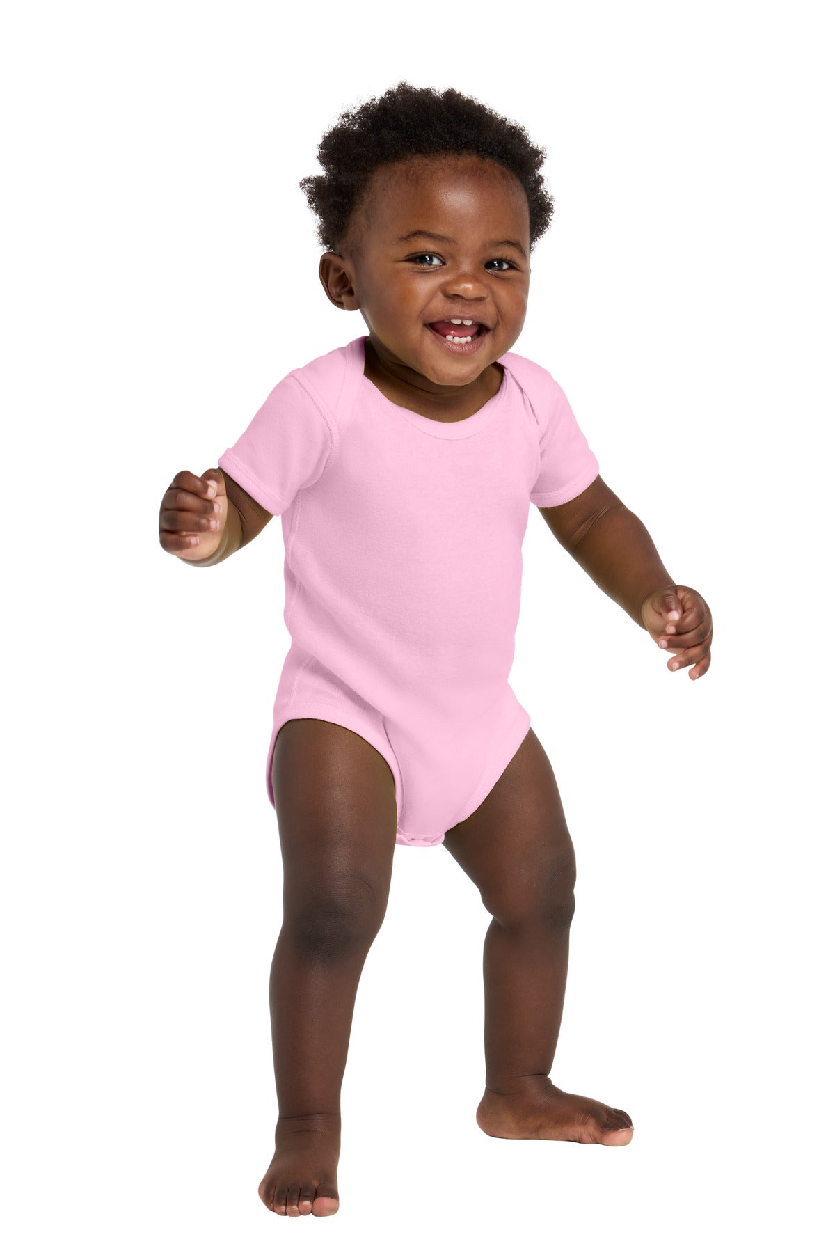 Rabbit Skins ™  Infant Short Sleeve Baby Rib Bodysuit. RS4400