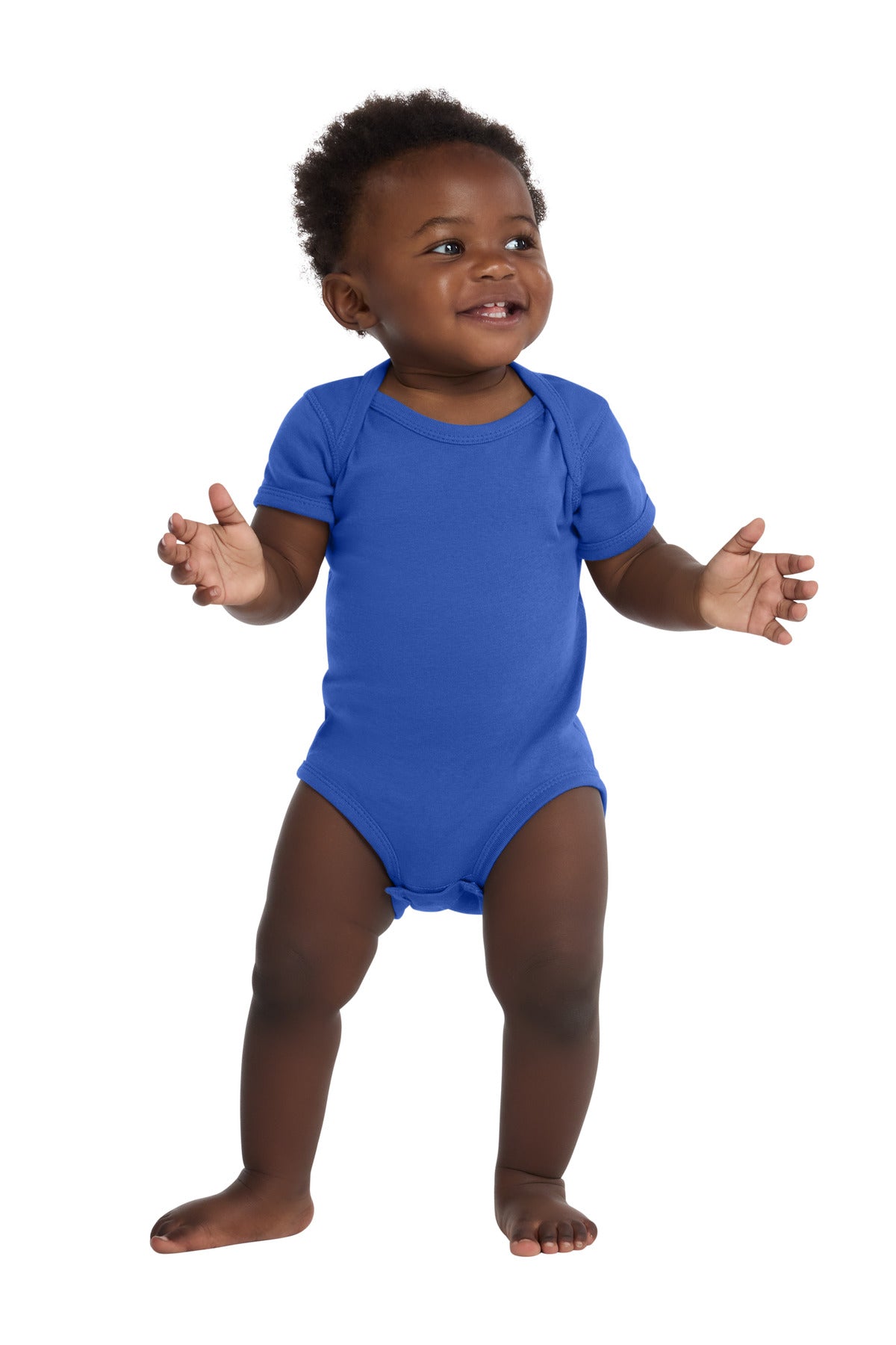 Rabbit Skins ™  Infant Short Sleeve Baby Rib Bodysuit. RS4400