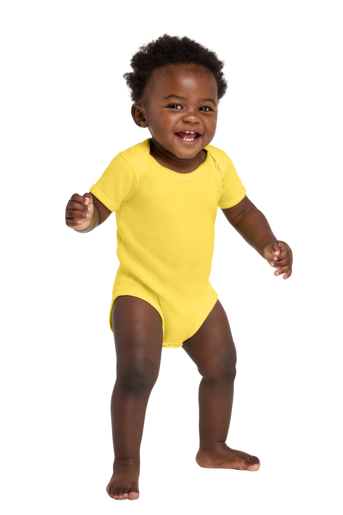 Rabbit Skins ™  Infant Short Sleeve Baby Rib Bodysuit. RS4400