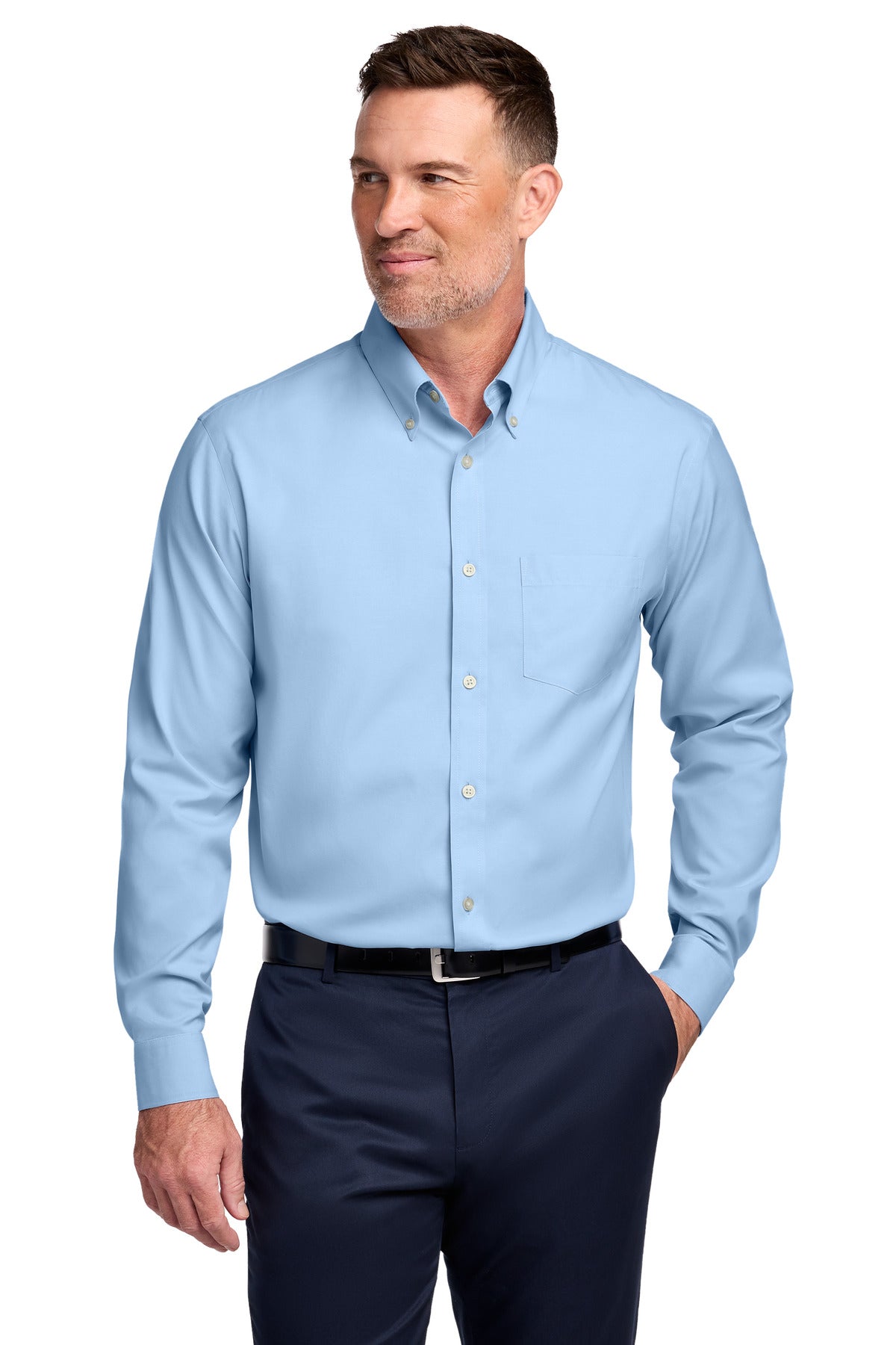 Brooks Brothers ®  Tall Wrinkle-Free Stretch Pinpoint Shirt TBB18000