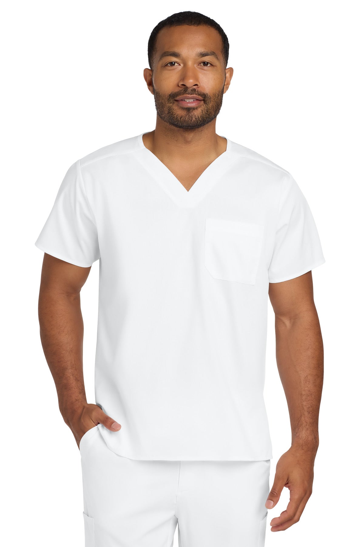Wink ®  Unisex WorkFlex Chest Pocket V-Neck Top WW3160