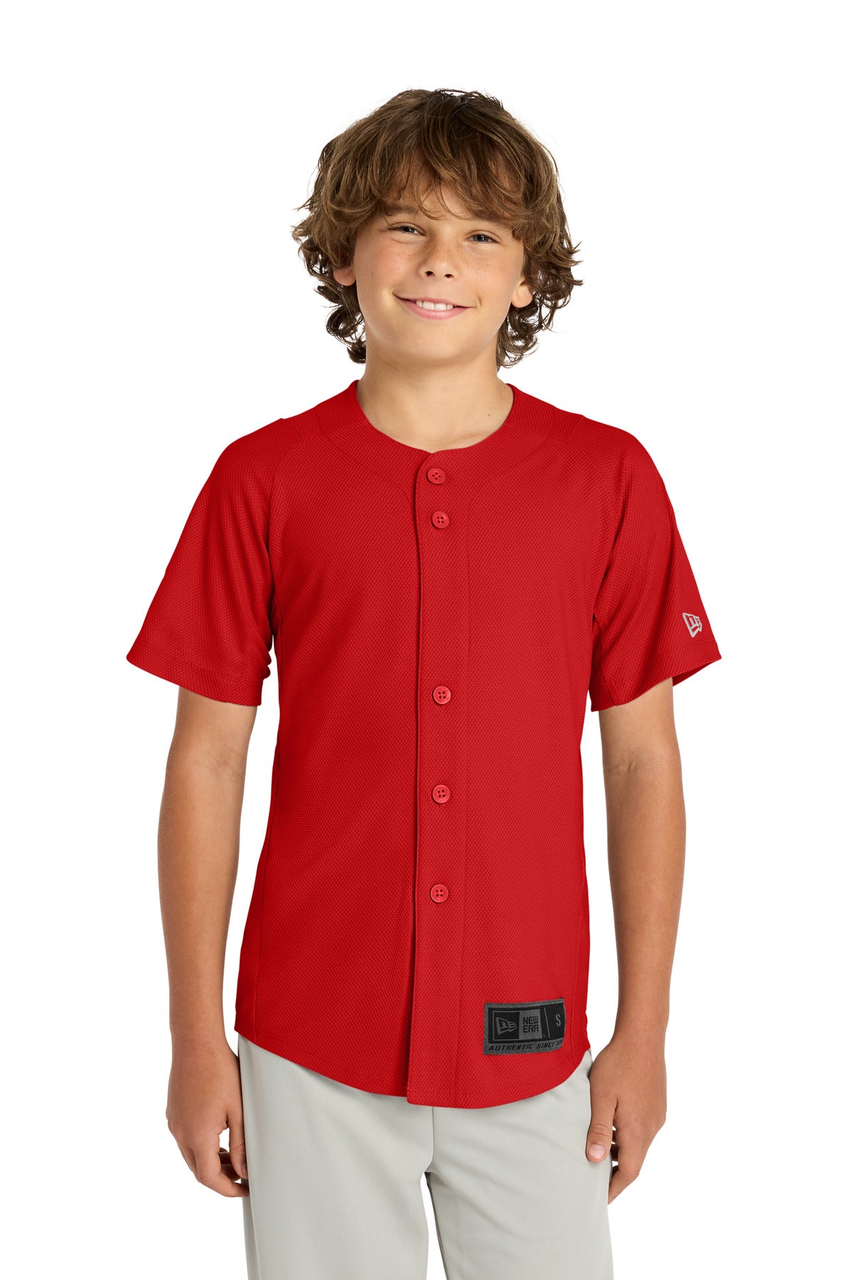 New Era  ®  Youth Diamond Era Full-Button Jersey. YNEA220