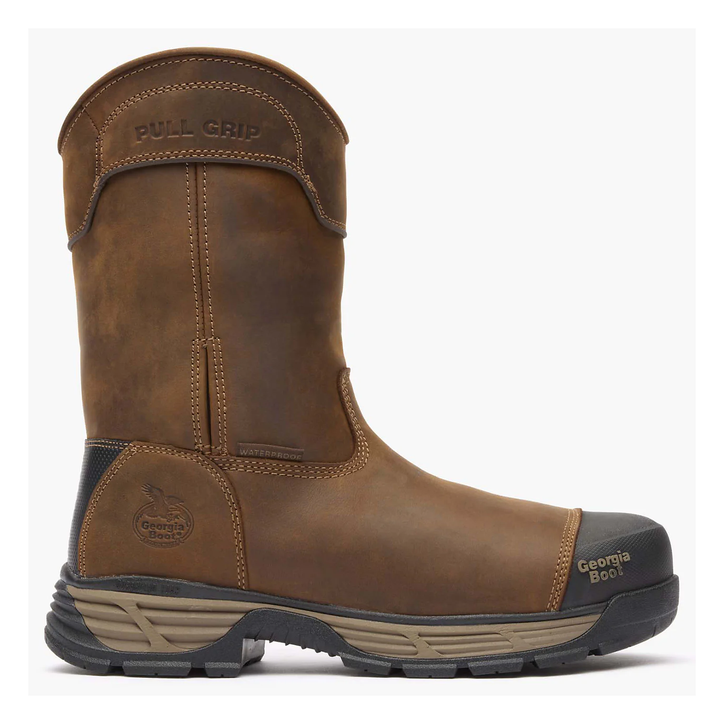 Georgia Boot Durablend Edge 10" Waterproof Alloy Toe Pull On Work Boot - GB00664